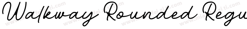 Walkway Rounded Regu字体转换